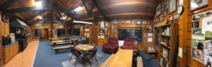 interior panorama photo of veazie salmon club headquarters